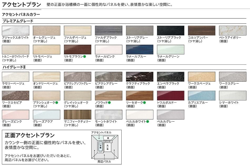 アクセントプラン アクセントパネルカラー